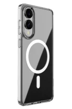 Uray store Samsung Galaxy S25 Edge Kılıf Magneticsafe Şeffaf Silikon - Şeffaf