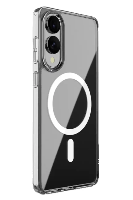 Uray store Samsung Galaxy S25 Edge Kılıf Magneticsafe Şeffaf Silikon - Şeffaf