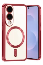 Uray store Samsung Galaxy S25 Edge Kross Magneticsafe Kapak - Kırmızı