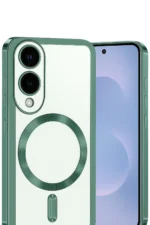 Uray store Samsung Galaxy S25 Edge Kross Magneticsafe Kapak - Koyu Yeşil - Görsel 2