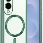 Uray store Samsung Galaxy S25 Edge Kross Magneticsafe Kapak - Koyu Yeşil