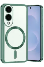 Uray store Samsung Galaxy S25 Edge Kross Magneticsafe Kapak - Koyu Yeşil