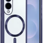 Uray store Samsung Galaxy S25 Edge Kross Magneticsafe Kapak - Lacivert