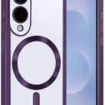 Uray store Samsung Galaxy S25 Edge Kross Magneticsafe Kapak - Mor