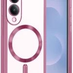 Uray store Samsung Galaxy S25 Edge Kross Magneticsafe Kapak - Rose