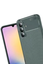 Uray store Samsung Galaxy S25 FE Auto Focus Karbon Kapak - Koyu Yeşil - Görsel 2
