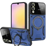 Uray store Samsung Galaxy S25 Edge Kılıf Joy Lens Standlı Kapak - Lacivert