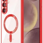 Uray store Samsung Galaxy S25 FE Kross Magneticsafe Kapak - Kırmızı