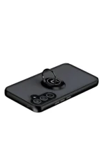 Uray store Samsung Galaxy S25 FE Montreal Yüzüklü Silikon Kapak - Siyah - Görsel 3