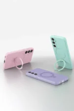 Uray store Samsung Galaxy S25 FE Regal Magsafe Standlı Kapak - Titan Gri - Görsel 5
