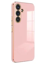Uray store Samsung Galaxy S25 Kılıf Volet Silikon - Pembe