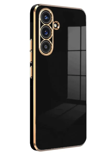 Uray store Samsung Galaxy S25 Kılıf Volet Silikon - Siyah