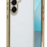 Uray store Samsung Galaxy S25 Plus Kılıf Razer Lensli Silikon - Gold