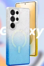 Uray store Samsung Galaxy S25 Plus Pummel Shiny Magsafe Kapak - Siyah - Görsel 3