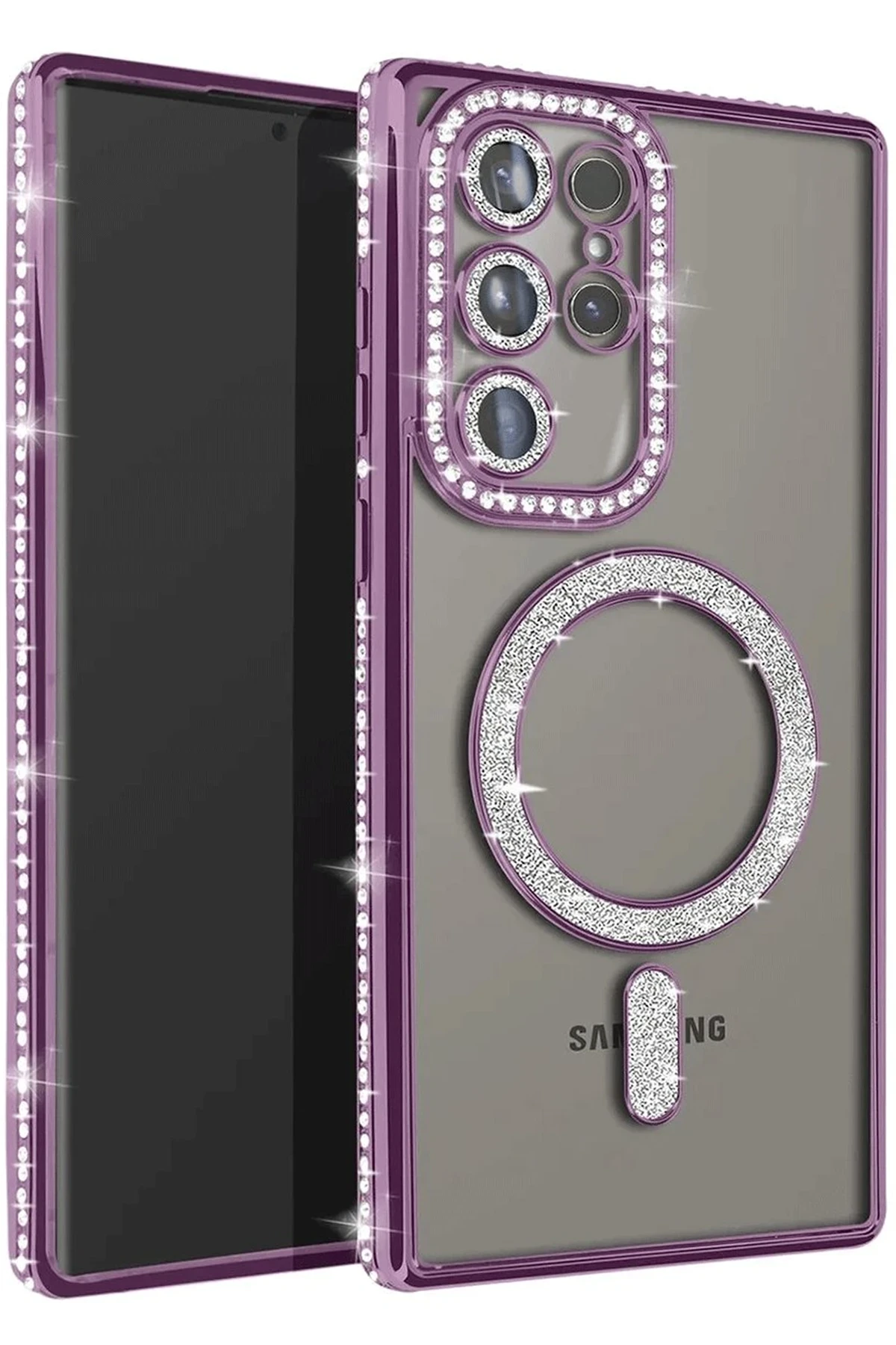 newface-samsung-galaxy-s25-ultra-kilif-joke-simli-magneticsafe-kilif-derin-mor-default Uray store Samsung Galaxy S25 Ultra Kılıf Joke Simli Magneticsafe Kılıf - Derin Mor - Görsel 1