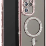 Uray store Samsung Galaxy S25 Ultra Kılıf Joke Simli Magneticsafe Kılıf - Pembe