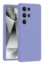 Uray store Samsung Galaxy S25 Ultra Kılıf Nano içi Kadife Silikon - Lila