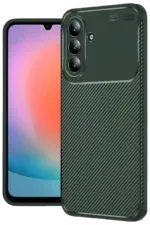 Uray store Samsung Galaxy S26 Auto Focus Karbon Kapak - Koyu Yeşil