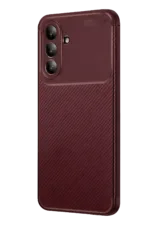 Uray store Samsung Galaxy S26 FE Auto Focus Karbon Kapak - Bordo - Görsel 2