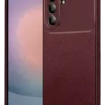 Uray store Samsung Galaxy S26 FE Auto Focus Karbon Kapak - Bordo