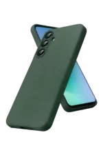 Uray store Samsung Galaxy S26 FE Nano içi Kadife Silikon - Koyu Yeşil