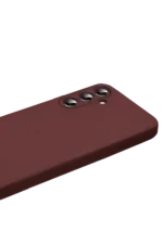 Uray store Samsung Galaxy S26 First Silikon - Bordo - Görsel 3