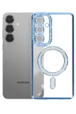 Uray store Samsung Galaxy S26 Joke Simli Magneticsafe Kılıf - Mavi - Görsel 3