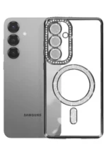 Uray store Samsung Galaxy S26 Joke Simli Magneticsafe Kılıf - Siyah - Görsel 3