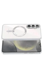 Uray store Samsung Galaxy S26 Kross Magneticsafe Kapak - Gümüş - Görsel 3