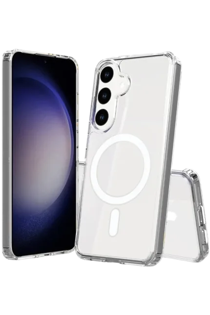Uray store Samsung Galaxy S26 Magneticsafe Şeffaf Silikon - Şeffaf