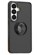 Uray store Samsung Galaxy S26 Montreal Yüzüklü Silikon Kapak - Siyah - Görsel 2
