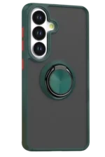 Uray store Samsung Galaxy S26 Montreal Yüzüklü Silikon Kapak - Yeşil - Görsel 2