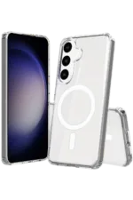 Uray store Samsung Galaxy S26 Plus Magneticsafe Şeffaf Silikon - Şeffaf
