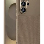 Uray store Samsung Galaxy S26 Ultra Auto Focus Karbon Kapak - Kahverengi