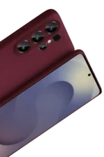 Uray store Samsung Galaxy S26 Ultra First Silikon - Bordo - Görsel 3