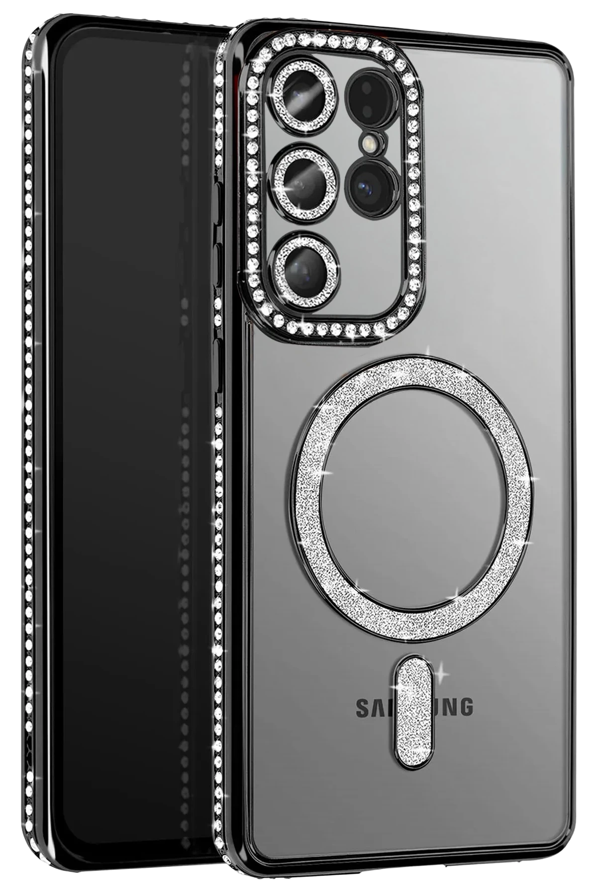 newface-samsung-galaxy-s26-ultra-joke-simli-magneticsafe-kilif-siyah-default Uray store Samsung Galaxy S26 Ultra Joke Simli Magneticsafe Kılıf - Siyah - Görsel 1