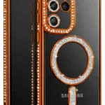 Uray store Samsung Galaxy S26 Ultra Joke Simli Magneticsafe Kılıf - Turuncu