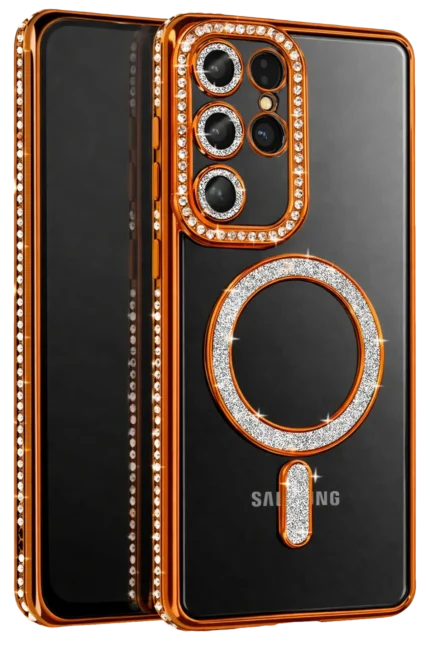 Uray store Samsung Galaxy S26 Ultra Joke Simli Magneticsafe Kılıf - Turuncu