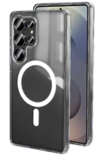 Uray store Samsung Galaxy S26 Ultra Magneticsafe Şeffaf Silikon - Şeffaf