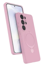 Uray store Samsung Galaxy S26 Ultra Regal Magsafe Standlı Kapak - Açık Pembe