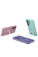 Uray store Samsung Galaxy S26 Ultra Regal Magsafe Standlı Kapak - Turuncu - Görsel 4