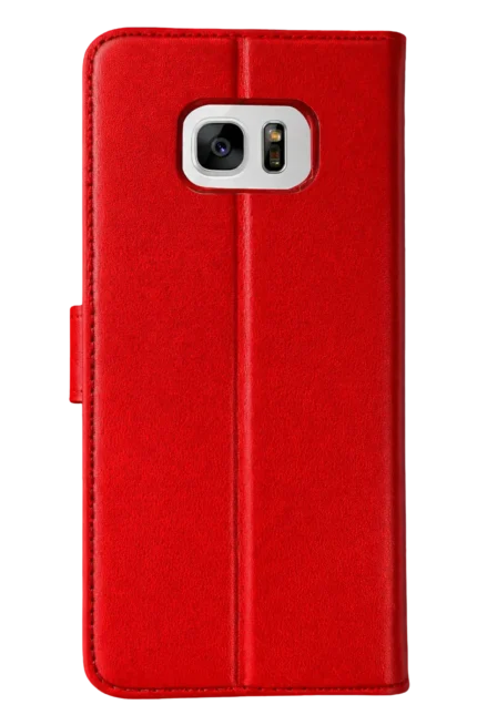 Uray store Samsung Galaxy S7 Edge Trend S Plus Kapaklı Kılıf - Kırmızı