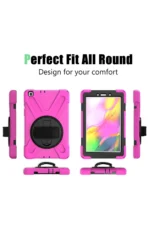 Uray store Samsung Galaxy T290 Tab A 8 Kılıf Amazing Tablet Kapak - Pembe - Görsel 3