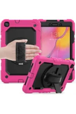 Uray store Samsung Galaxy T290 Tab A 8 Kılıf Pars Tablet Kapak - Pembe - Görsel 5