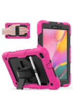 Uray store Samsung Galaxy T290 Tab A 8 Kılıf Pars Tablet Kapak - Pembe - Görsel 7