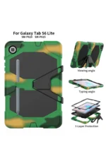 Uray store Samsung Galaxy T500 Tab A7 10.4 Kılıf Griffin Tablet Kapak - Kamuflaj - Görsel 4