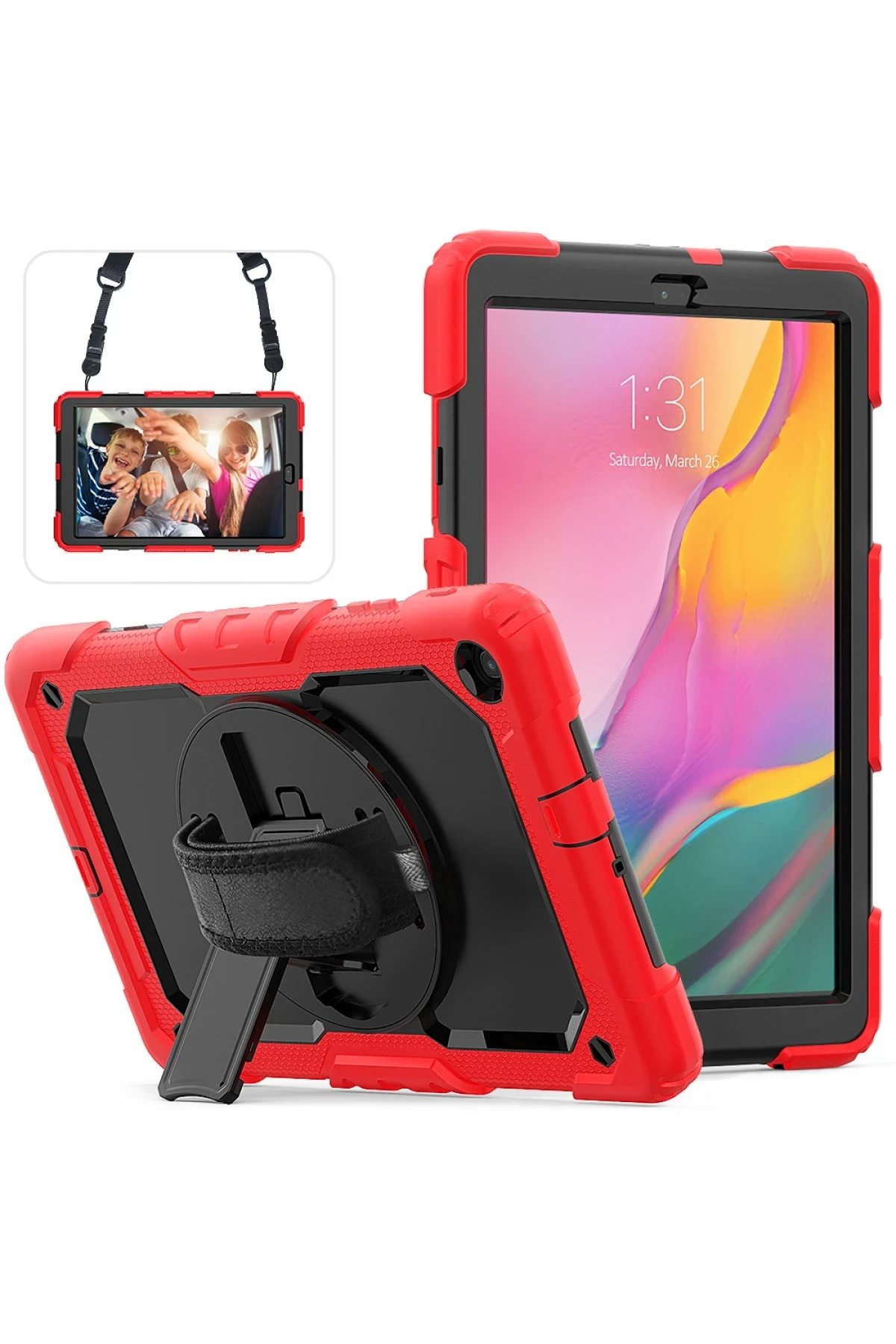 newface-samsung-galaxy-t510-tab-a-101-kilif-pars-tablet-kapak-kirmizi-default Uray store Samsung Galaxy T510 Tab A 10.1 Kılıf Pars Tablet Kapak - Kırmızı - Görsel 1
