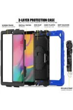 Uray store Samsung Galaxy T510 Tab A 10.1 Kılıf Pars Tablet Kapak - Mavi - Görsel 3
