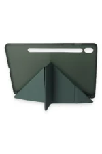 Uray store Samsung Galaxy T870 Tab S7 11 Kılıf Kalemlikli Mars Tablet Kılıfı - Koyu Yeşil - Görsel 3