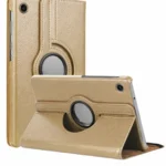 Uray store Samsung Galaxy Tab A11 360 Tablet Deri Kılıf - Gold